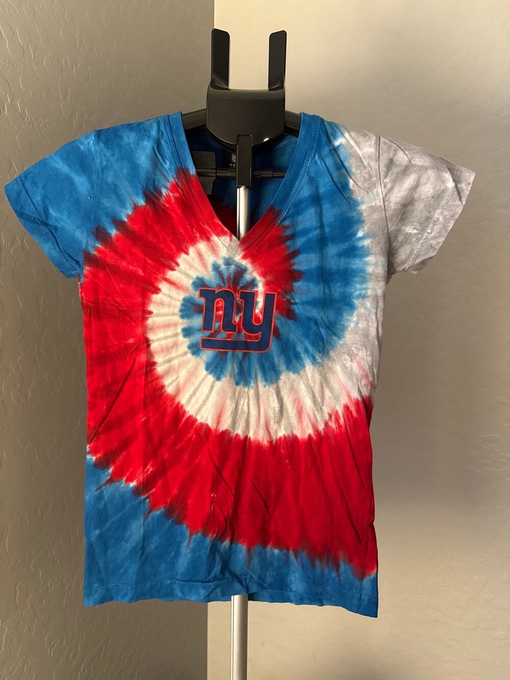 New York Giants Tie Dye Women’s T-Shirt (M) NFL Team Apparel